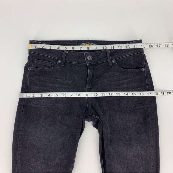 Lucky Brand Black Lolita Ankle Capri Mid Rise Distressed Raw Hem Jeans, 4 - Picture 10 of 15